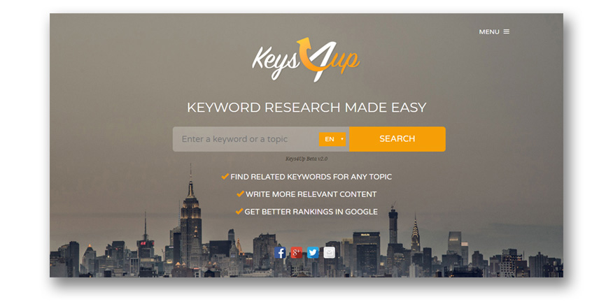 công cụ SEO Keys4up