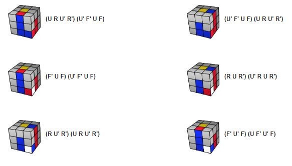 Trường hợp góc ở dưới, cạnh ở tầng trên cùng