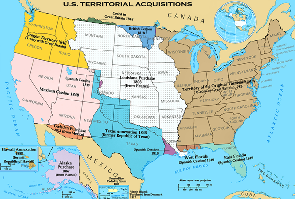 Đặc điểm nước Mỹ - Vị trí địa lý