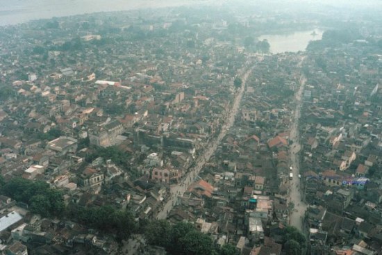 Hà Nội ảnh chụp từ trên không, 1989. Ảnh: David Alan Harvey