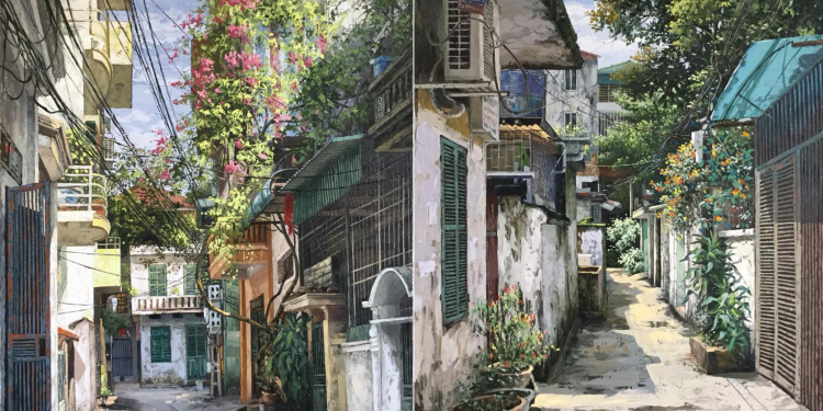 Những bức tranh sơn dầu gợi nhớ Sài Gòn xưa
