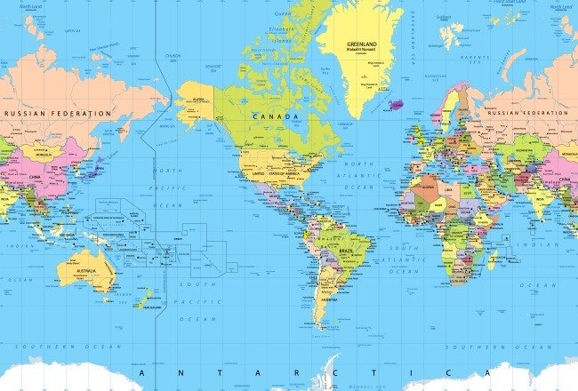 Những tấm bản đồ thú vị nhất thế giới
