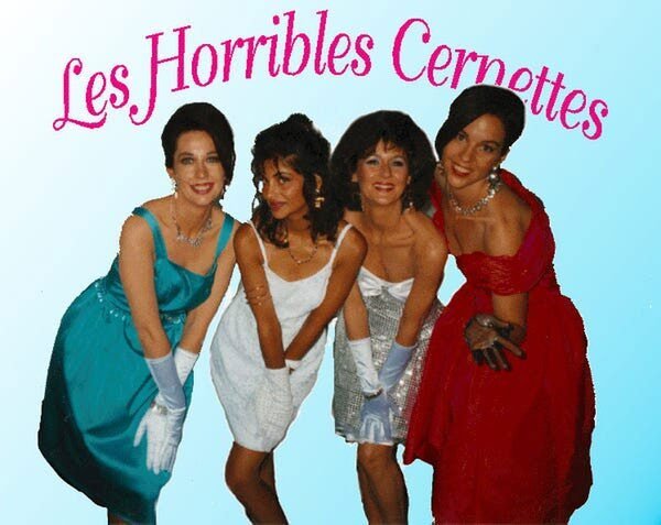 Hình ảnh của một nhóm nhạc nữ mang tên Les Horrible Cernettes.