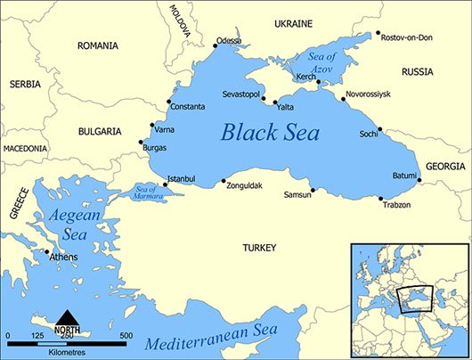 Biển Đen - Nơi có độ mặn nước biển bậc nhất thế giới​