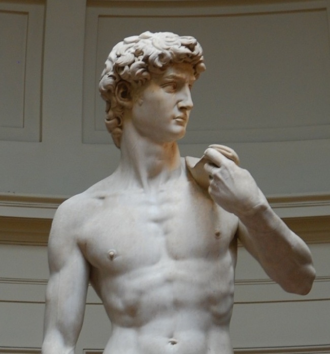 Bức tượng ’’David’’ - điêu khắc bởi Michelangelo Buonarotti, 1501-1504.