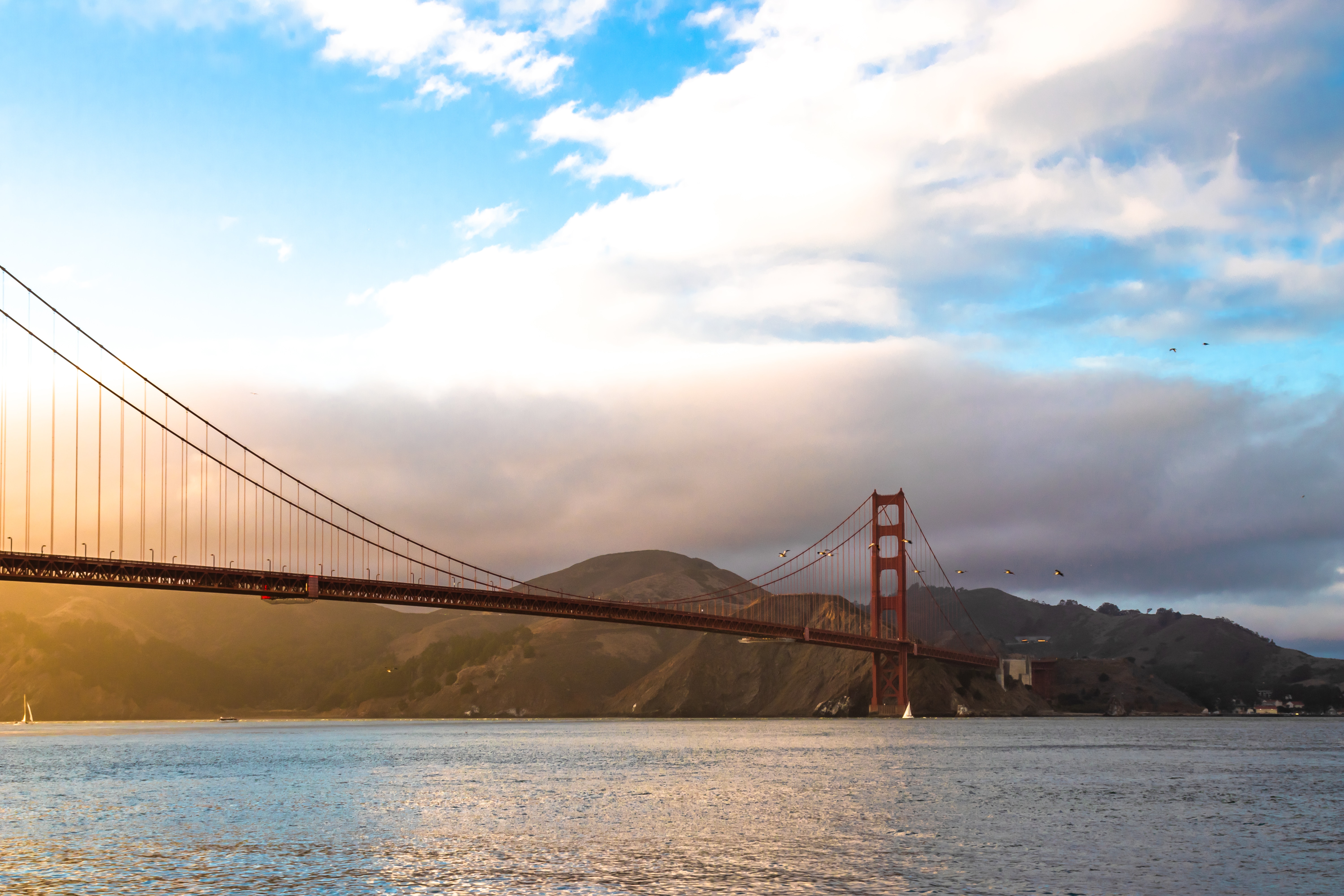 red bridge near mountain