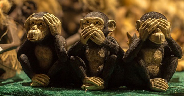 Câu chuyện về 3 con khỉ, hình tượng khá ρhổ biến nhưng về ý nghĩa của nó