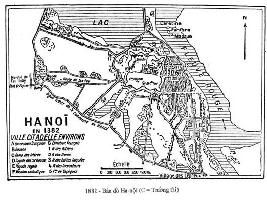 Bản đồ Hà-nội (1882)