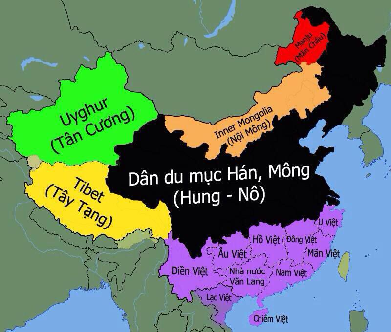 hoohyhung&#39;s page: Bản đồ các tộc Bách Việt ngày xưa,khi Tần Thủy hoàng xưng  vua