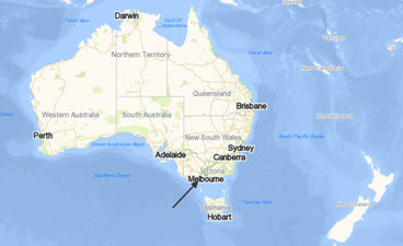 map of australia