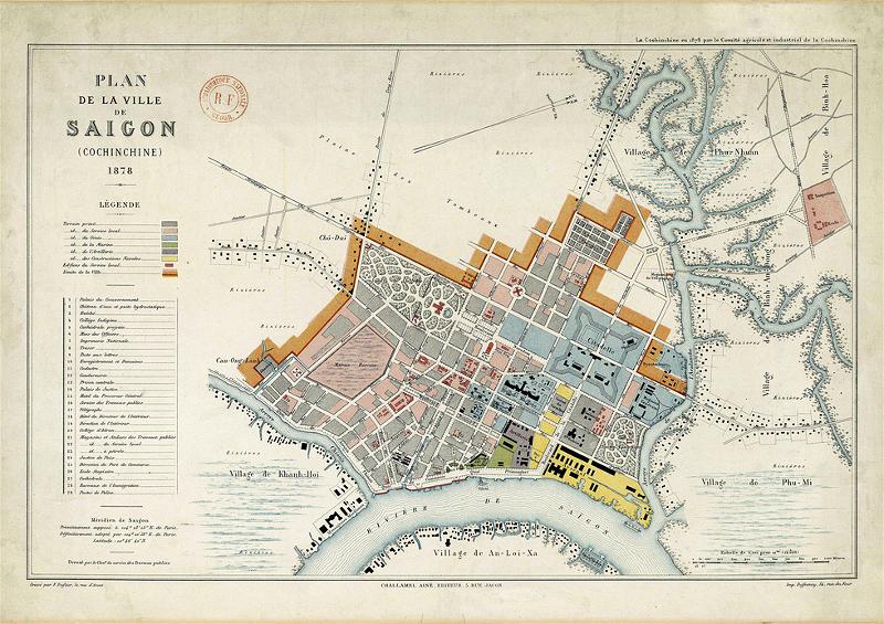 Bản đồ và hình ảnh Sài Gòn xưa
