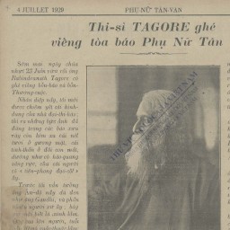 Thi hào Rabindranath Tagore viếng Saigon 1929