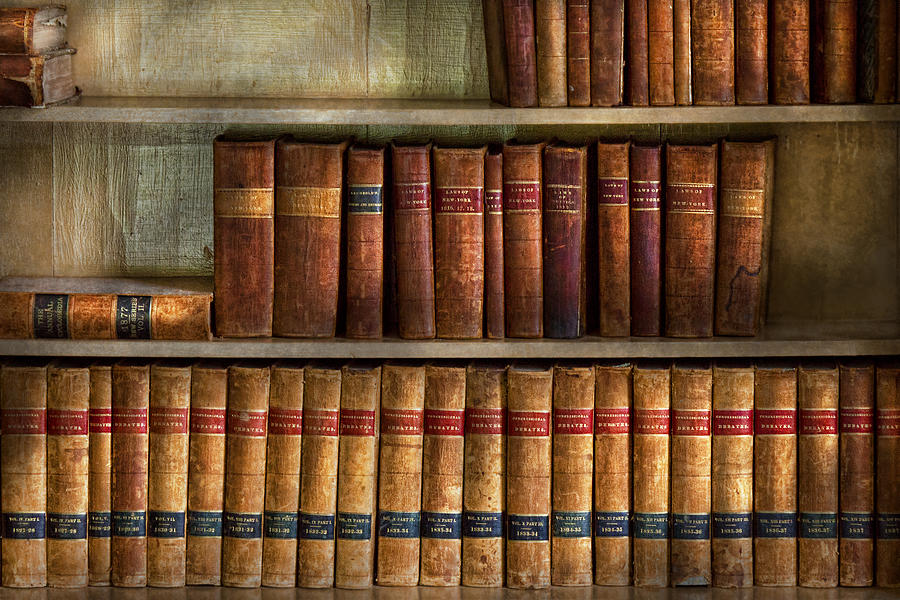 Lawyer - Books - Law books Photograph by Mike Savad - Fine Art America