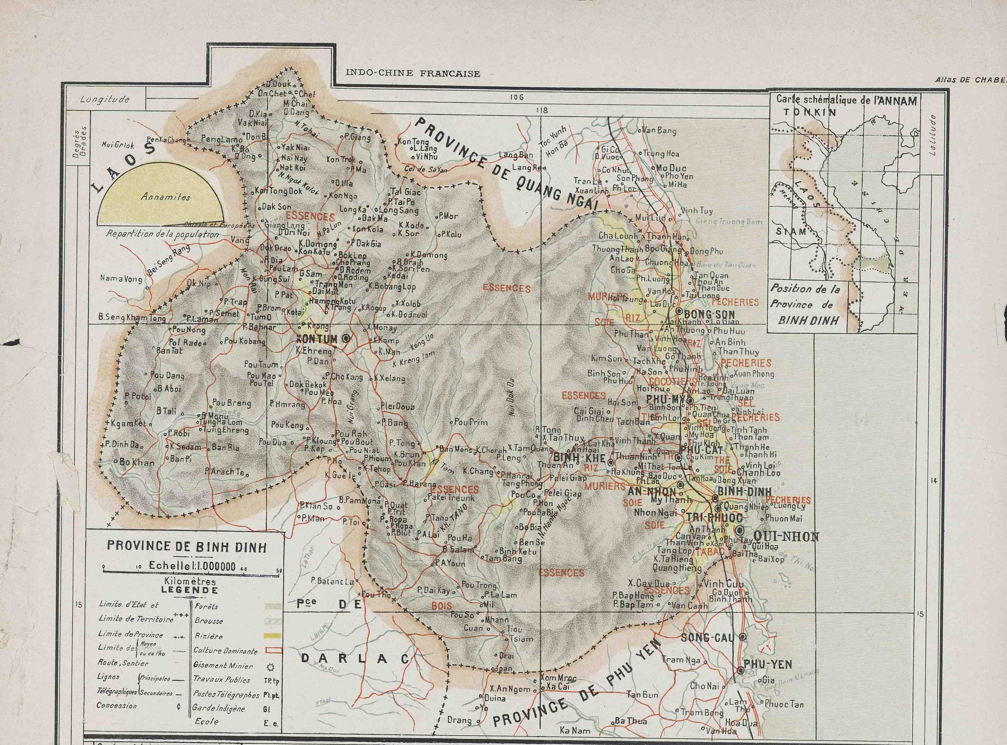 Tập bản đồ hành chính các tỉnh Trung kỳ 1909