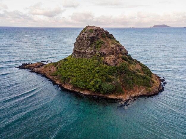 Free photo beautiful hawaii landscape with ocean